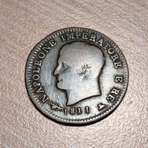 ITALIA REINO NAPOLEON BONAPARTE 1 CENTESIMO 1 CENTESIMI 1811 V 1/0 VENEZIA MBC-