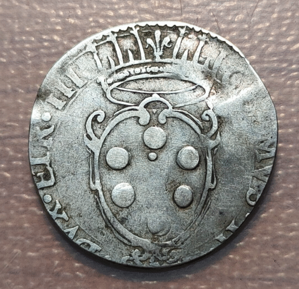 ITALIA TOSCANA COSIMO III DE MEDICI GIULIO 1612 ESCASA 2,12g - Imagen 2