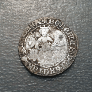 ITALIA NAPOLES ROBERTO DE ANJOU GIGLIATO FLOR DE LYS A LA IZQDA LIMPIEZA ESCASA