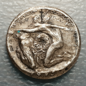 MEDALLA RELIGIOSA VATICANO PAPA PABLO VI AÑO SANTO JUBILEO 1975 20 mm PLATA