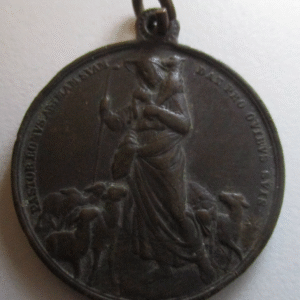 MEDALLA RELIGIOSA PAPA LEON XIII / SAN CRISTOBAL