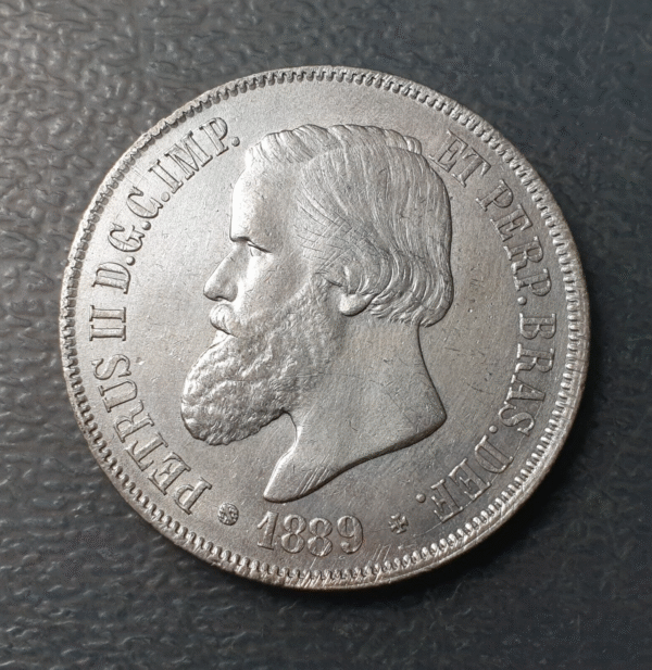 BRASIL BRAZIL PEDRO II 2000 REIS 1889 EBC-/EBC