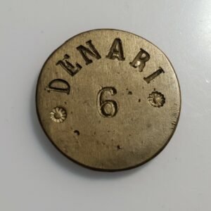 TOSCANA O ESTADOS PAPALES PONDERAL COIN WEIGHT 6 DENARI 7.06 g