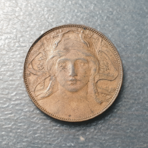 ITALIA REINO VITTORIO EMANUELE III EXPOSICION MILAN 1906 BONO 20 CENTESIMI EBC-