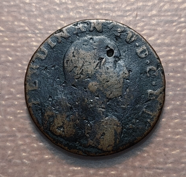 ITALIA NAPOLES NAPOLI FERDINANDO IV HIJO CARLOS III TORNESE 6 CAVALLI 1804 ESCAS