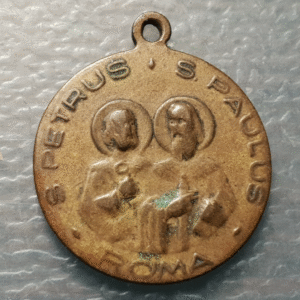 MEDALLA RELIGIOSA PAPA PABLO VI / SAN PEDRO Y PABLO ROMA 21x17 mm