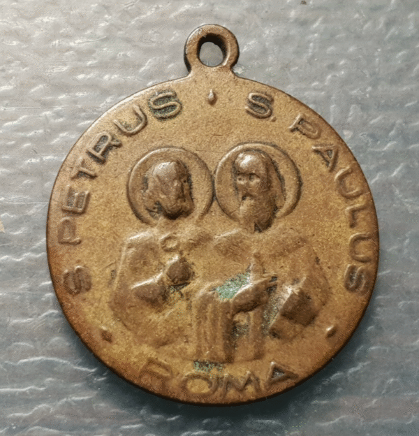 MEDALLA RELIGIOSA PAPA PABLO VI / SAN PEDRO Y PABLO ROMA 21x17 mm