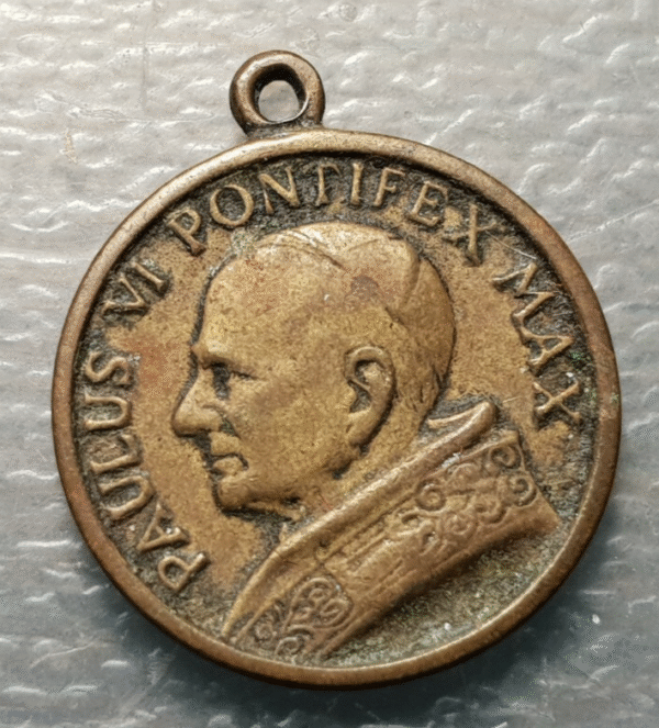 MEDALLA RELIGIOSA PAPA PABLO VI / SAN PEDRO Y PABLO ROMA 21x17 mm - Imagen 2
