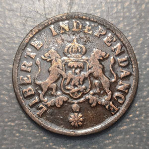 HAITI 2 CENTIMES 1850