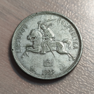 LITUANIA LITHUANIA 5 LITAI 1925 KM 78 MBC