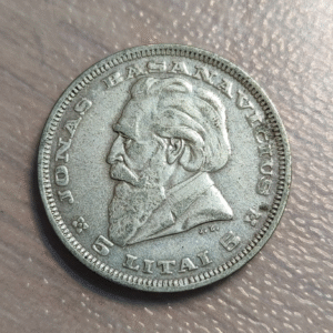 LITUANIA LITHUANIA 5 LITAI 1936 MBC+