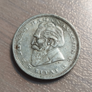 LITUANIA LITHUANIA 5 LITAI 1936 MBC+