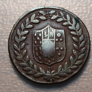 ITALIA NAPOLES NAPOLI FERDINANDO IV INFANTE ESPAÑA 5 TORNESI 1798 P