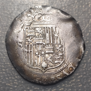 SPAIN SEVILLE FERDINAND & ISABELA CATHOLIC MONARCHS 2 REALES ND 6.88g