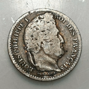 FRANCIA FRANCE LOUIS PHILIPPE I LUIS FELIPE I 25 CENTIMES 1845 B ROUEN BC/BC+