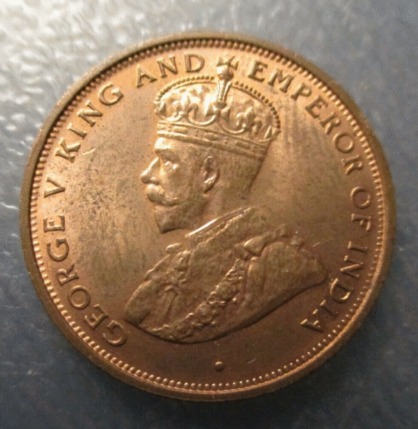 CEYLON - CEILAN - SRI LANKA GEORGE V 1 CENT 1926 SC UNC - Imagen 2