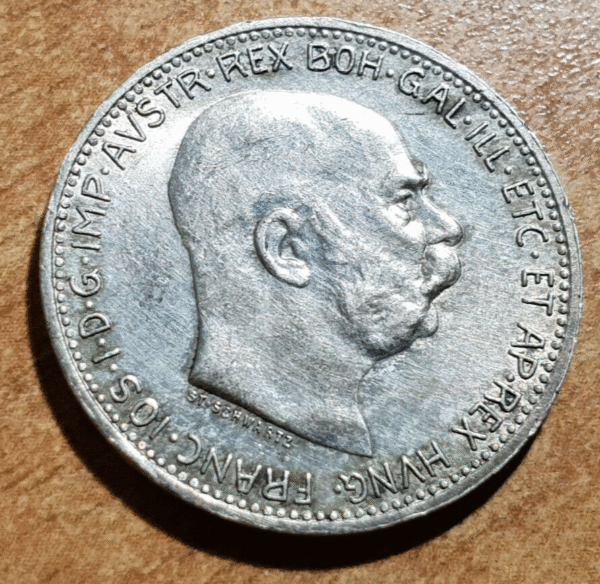 AUSTRIA FRANZ JOSEPH I FRANCISCO JOSE I 1 CORONA 1915 EBC - Imagen 2