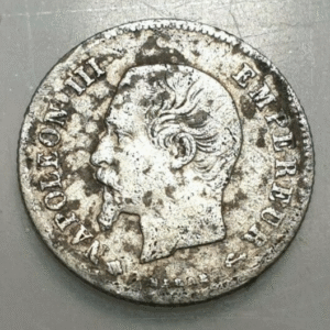 FRANCIA FRANCE NAPOLEON III 20 CENTIMES 1860 BB STRASBOURG MBC-