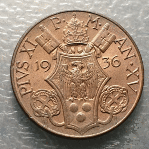 VATICANO PIO XI 10 CENTESIMI 1936 SC UNC