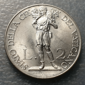 VATICANO PIO XI 2 LIRAS 2 LIRE 1936 SC-/SC