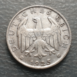 ALEMANIA GERMANY WEIMAR 1 MARK 1 MARCO 1925 D MBC