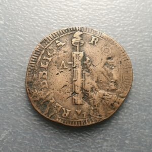 ESTADOS PAPALES PONTIFICIO REPUBLICA ROMANA ANCONA 1798-99 2 BAIOCCHI BC ECASA