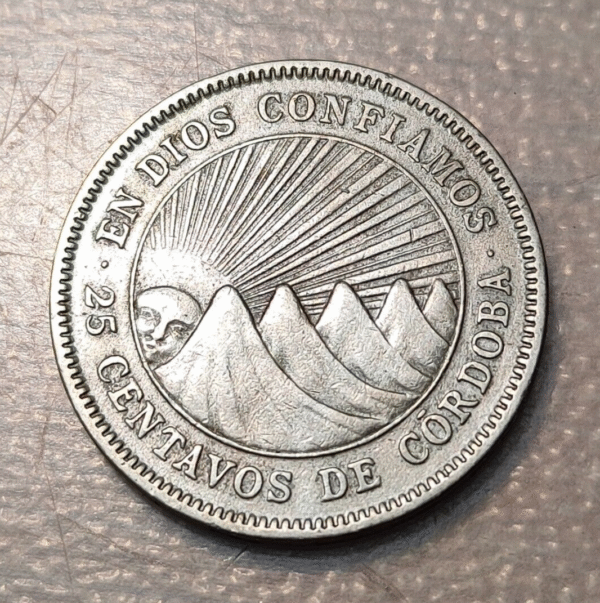 NICARAGUA 25 CENTAVOS 1939 KM 18.1 - Imagen 2