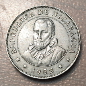 NICARAGUA 50 CENTAVOS 1952 KM 19.1