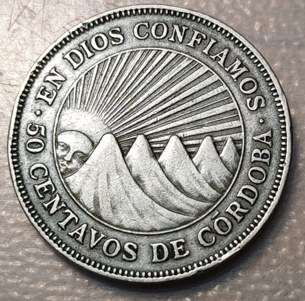 NICARAGUA 50 CENTAVOS 1939 KM 19.1 - Imagen 2