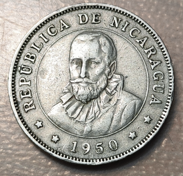 NICARAGUA 50 CENTAVOS 1950 KM 19.1