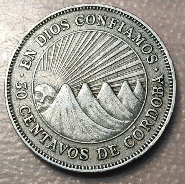 NICARAGUA 50 CENTAVOS 1950 KM 19.1 - Imagen 2