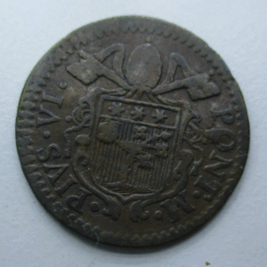 ESTADOS PAPALES VATICANO PIO VI BOLONIA ( BOLOGNA ) QUATTRINO 1778