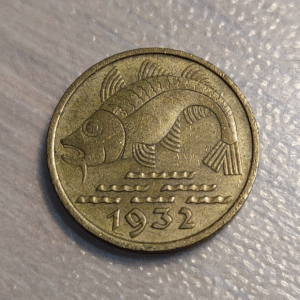 DANZIG POLONIA POLAND 10 PFENNIG 1932 MBC/MBC+