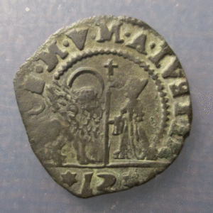 VENECIA VENEZIA MARCANTONIO GIUSTINIAN (1684-1688) SOLDO DE 12 BAGATTINI -BONITA