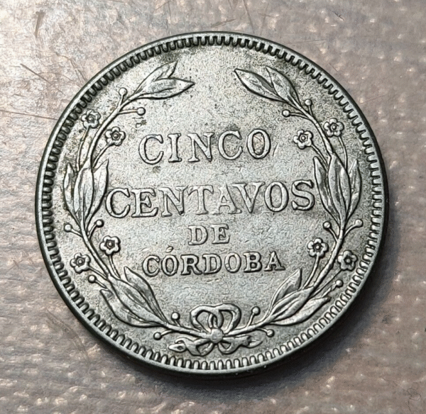 NICARAGUA 5 CENTAVOS 1934 KM 12 - Imagen 2