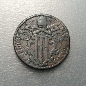 ESTADOS PAPALES PONTIFICIO VATICANO GUBBIO BENEDICTO XIV 1 BAIOCCO 1750 MBC-