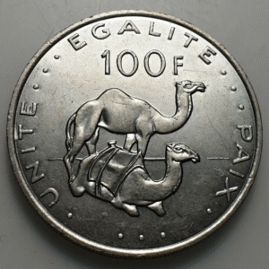 DJIBOUTI 100 FRANCOS 100 FRANCS 2004 ANIMALES CAMELLO DROMEDARIO SC