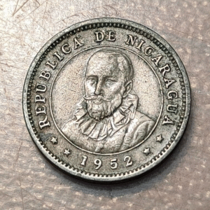 NICARAGUA 5 CENTAVOS 1952 KM 24.1