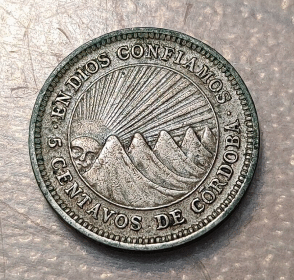 NICARAGUA 5 CENTAVOS 1952 KM 24.1 - Imagen 2