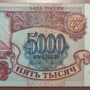 RUSSIA RUSIA 5000 ROUBLES 5000 RUBLOS 1993 P 258a