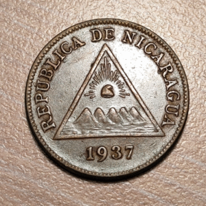 NICARAGUA 1 CENTAVO 1937 KM 11