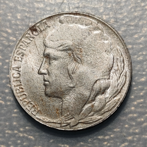 ESPAÑA REPUBLICA 5 CENTIMOS 1937 EBC+/SC- HIERRO