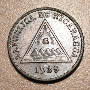 NICARAGUA 1 CENTAVO 1935 KM 11