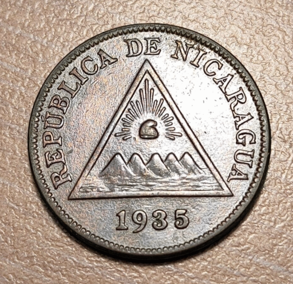 NICARAGUA 1 CENTAVO 1935 KM 11