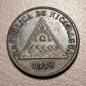 NICARAGUA 1 CENTAVO 1936 KM 11
