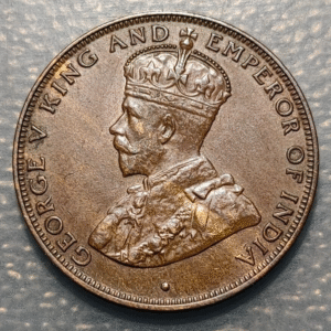 HONG KONG GEORGE V 1 CENT 1934 MBC+/EBC-