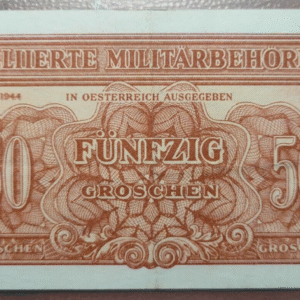 AUSTRIA 50 GROSCHEN 1944 P 102 MBC+/EBC- DOBLEZ CENTRAL