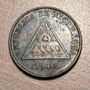 NICARAGUA 1 CENTAVO 1940 KM 11