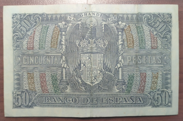 ESPAÑA 50 PESETAS 1940 MENENDEZ PELAYO EBC - Imagen 2