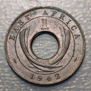 EAST AFRICA 1 CENT 1942 SC-/SC BRILLO ORIGINAL